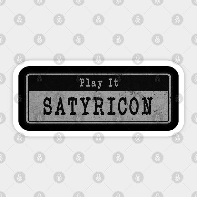 Satyricon // Vintage Fanart Tribute Sticker by j.adevelyn